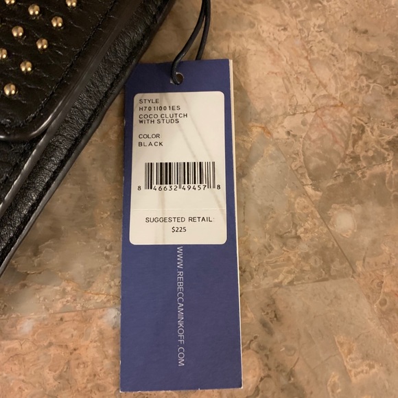 NWT Rebecca Minkoff coco stud large clutch - Picture 5 of 6